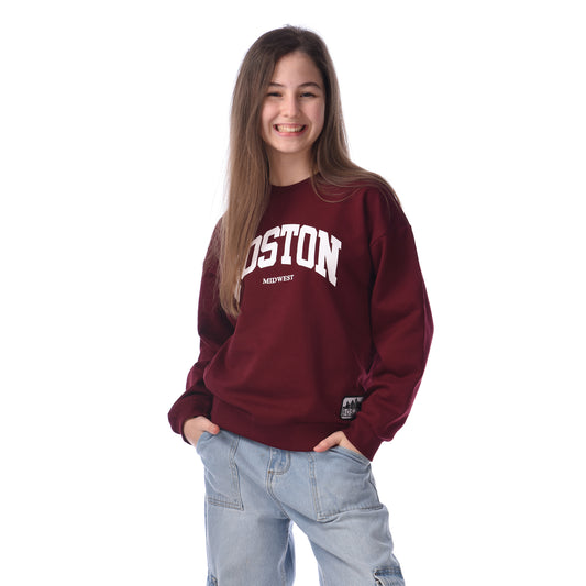 GRAPHIC PRNTED COMFY FIT SWEATSHIRT