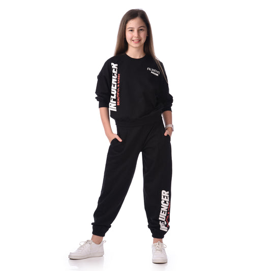 STYLISH SWEATSHIRT WITH MATCHING JOGGERS COMFY FIT