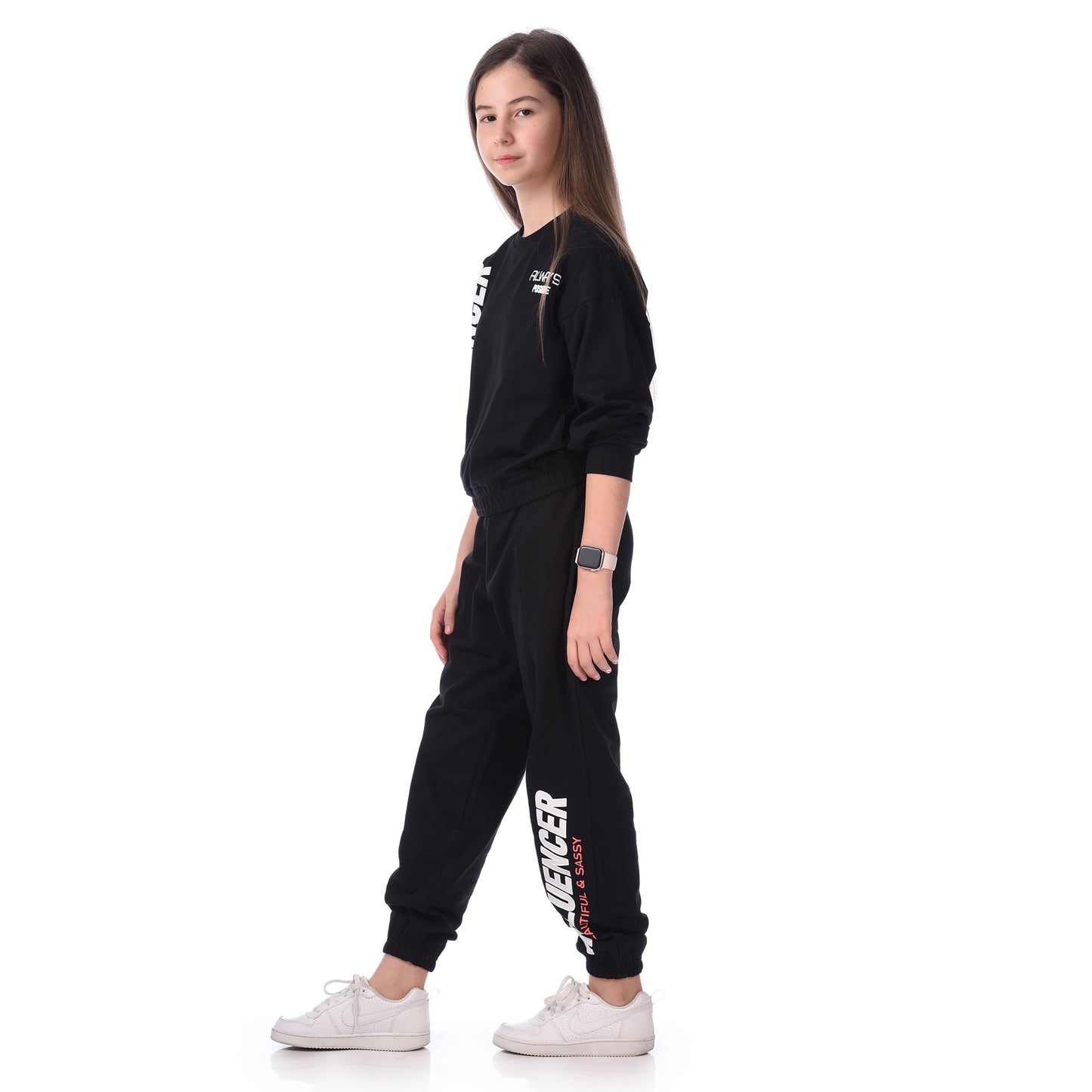 STYLISH SWEATSHIRT WITH MATCHING JOGGERS COMFY FIT