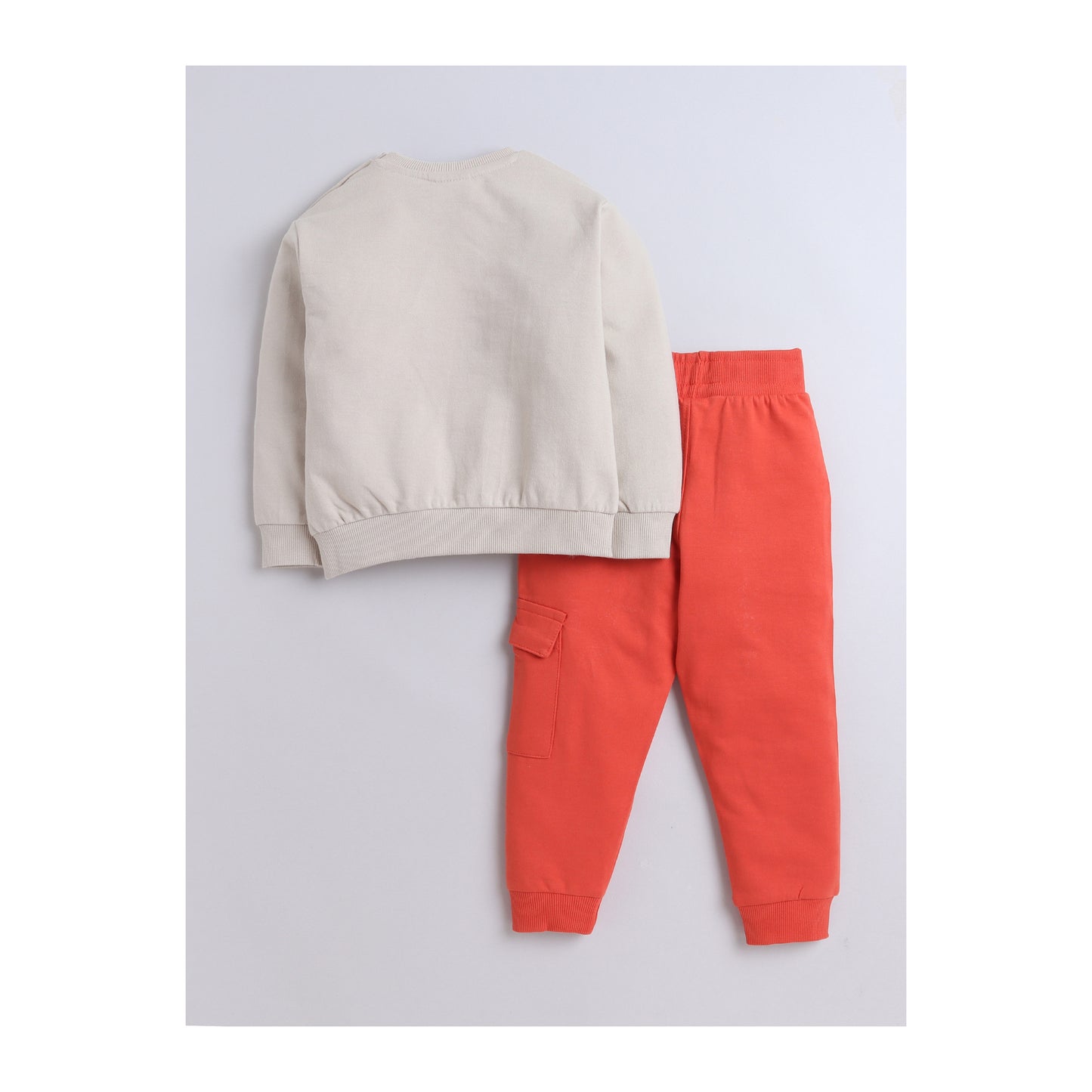 Sweatshirt and Orange Jogger Set