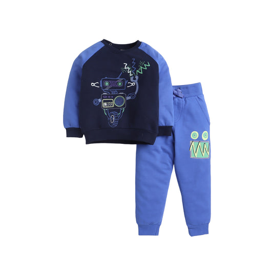 Sweatshirt and Blue Jogger Set