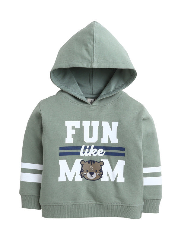 Baby Boys’ 2-Piece Set – “Fun Like Mom” Hoodie & Joggers Set