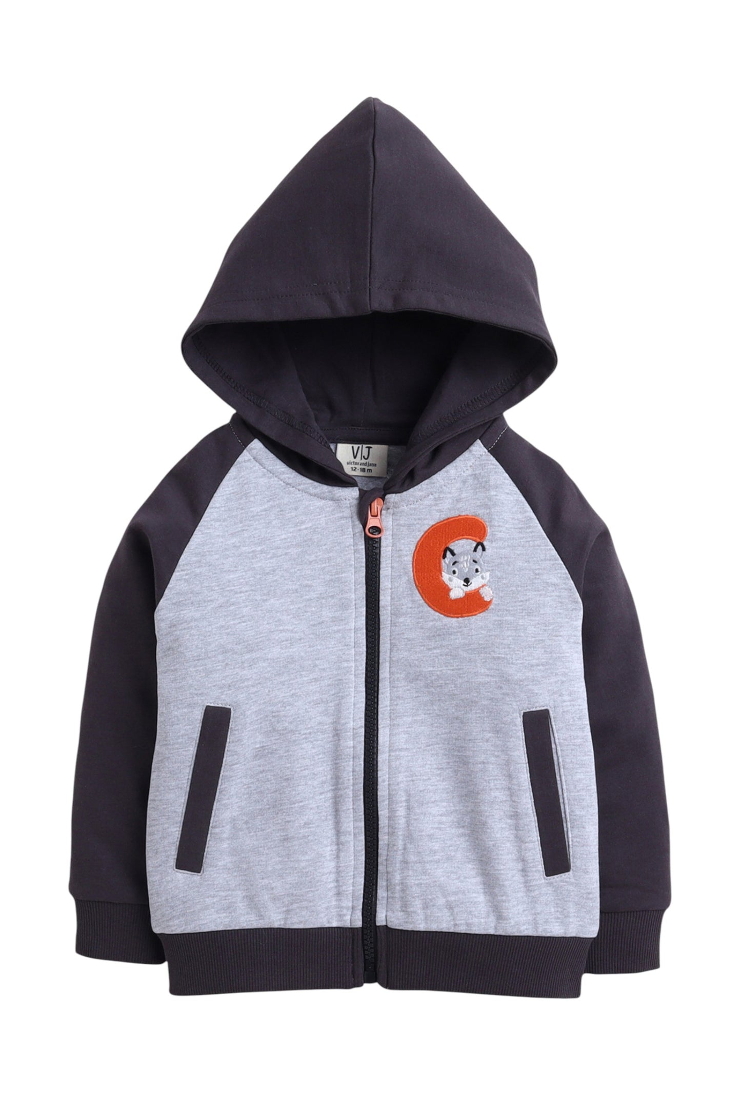 Infant Boys “Time for Winter” 3-Piece CVC Fleece Set – Orange & Navy