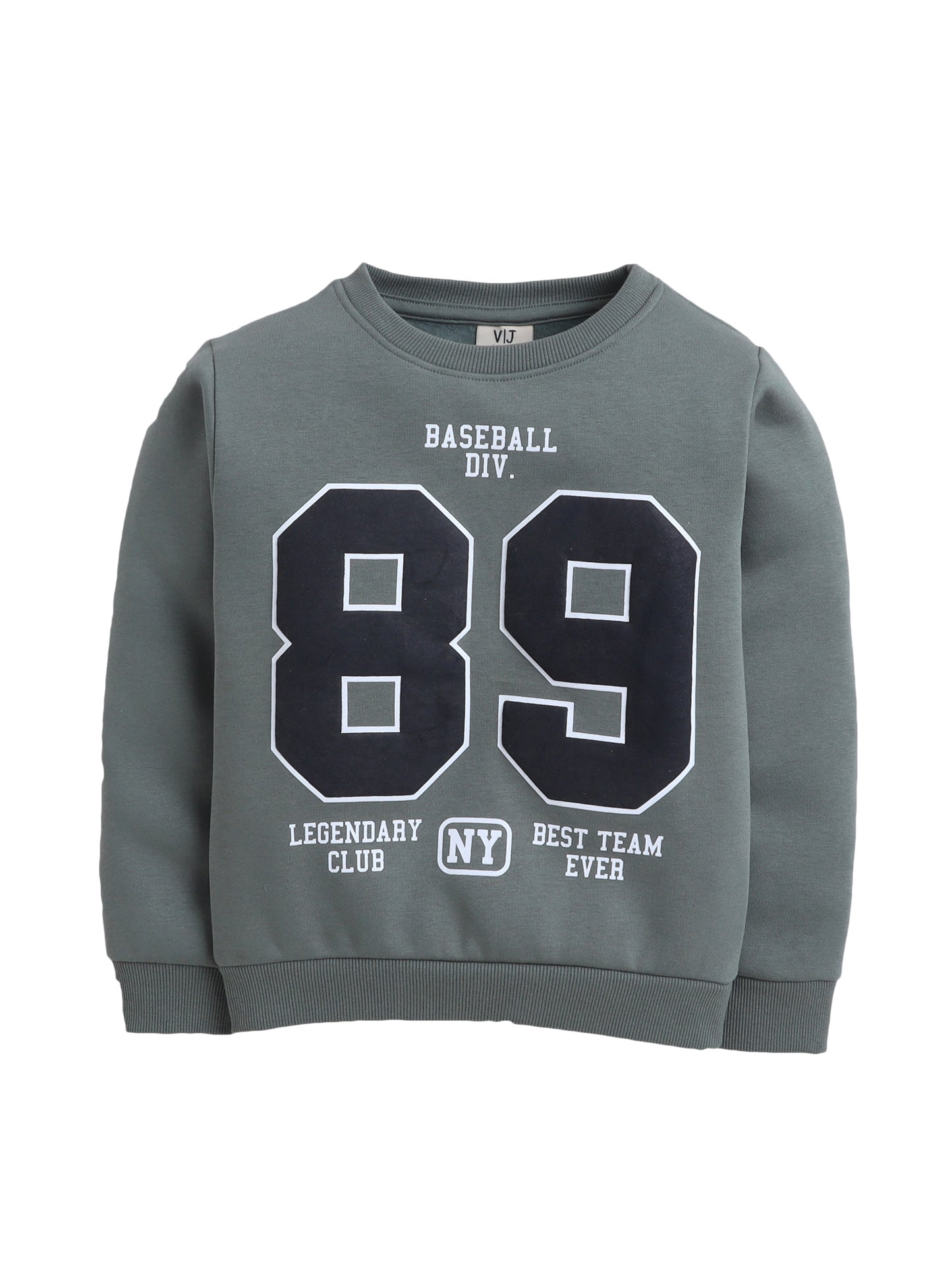 Boys’ Olive Green “89 Baseball Club” Sweatshirt