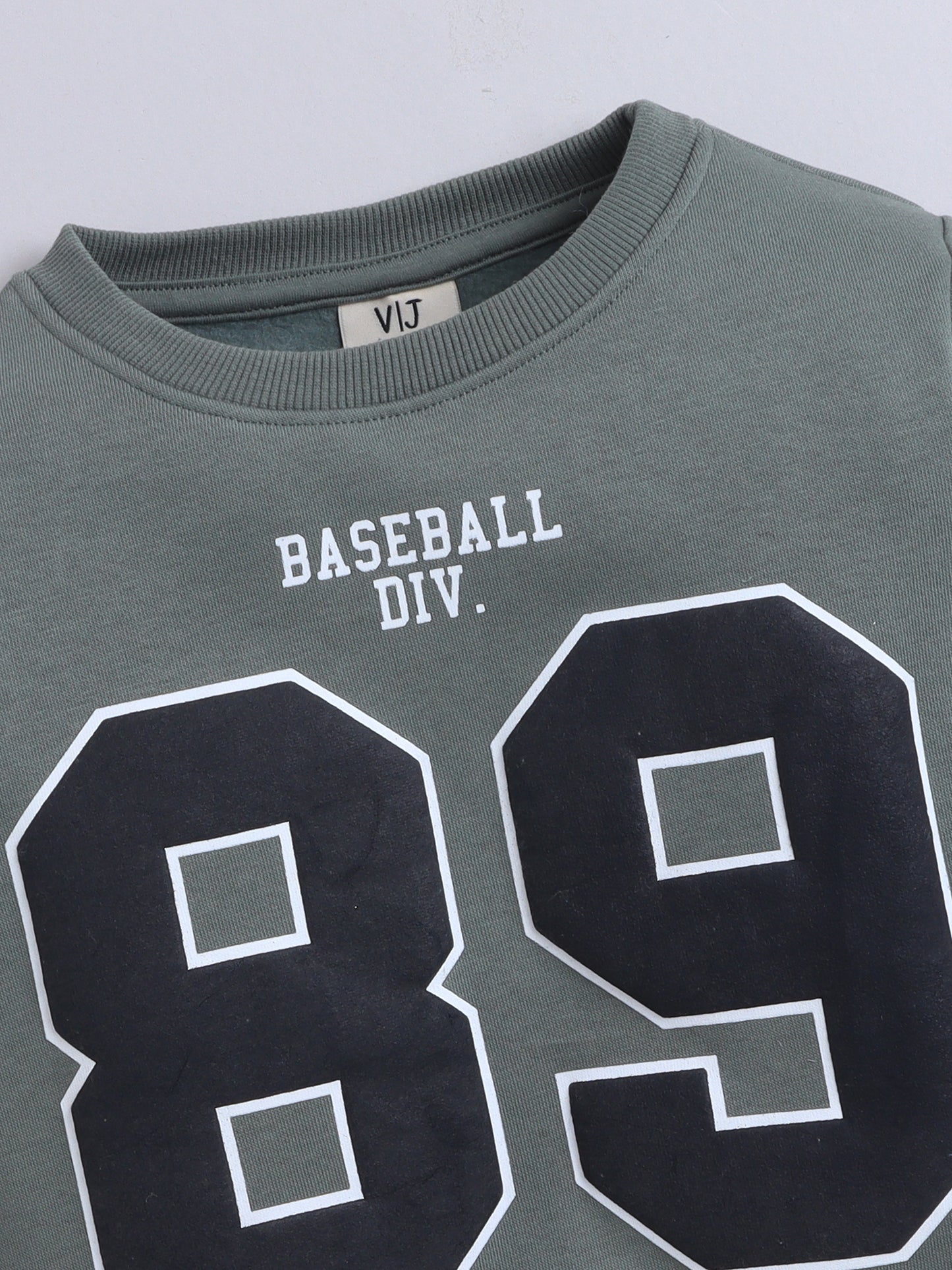 Boys’ Olive Green “89 Baseball Club” Sweatshirt