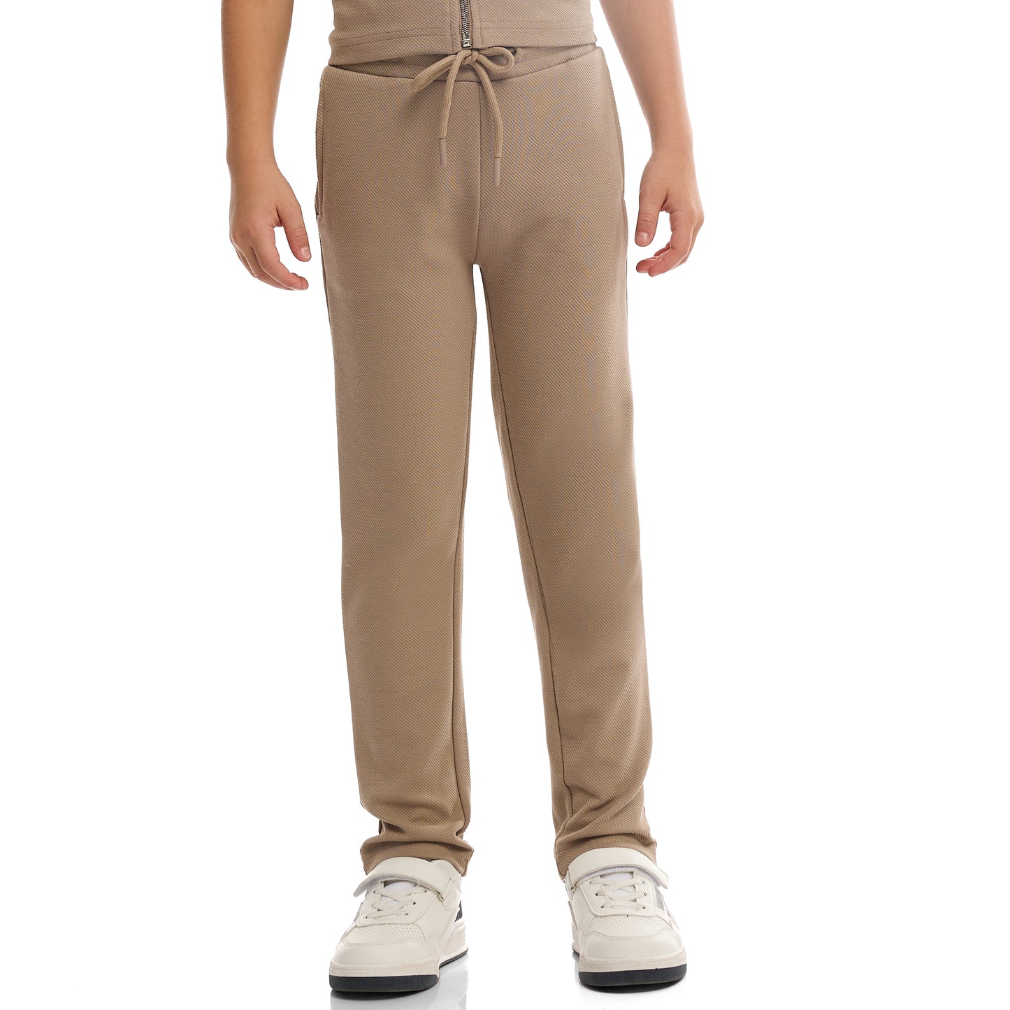 Boys’ Utility Jacket & Jogger Set – Beige