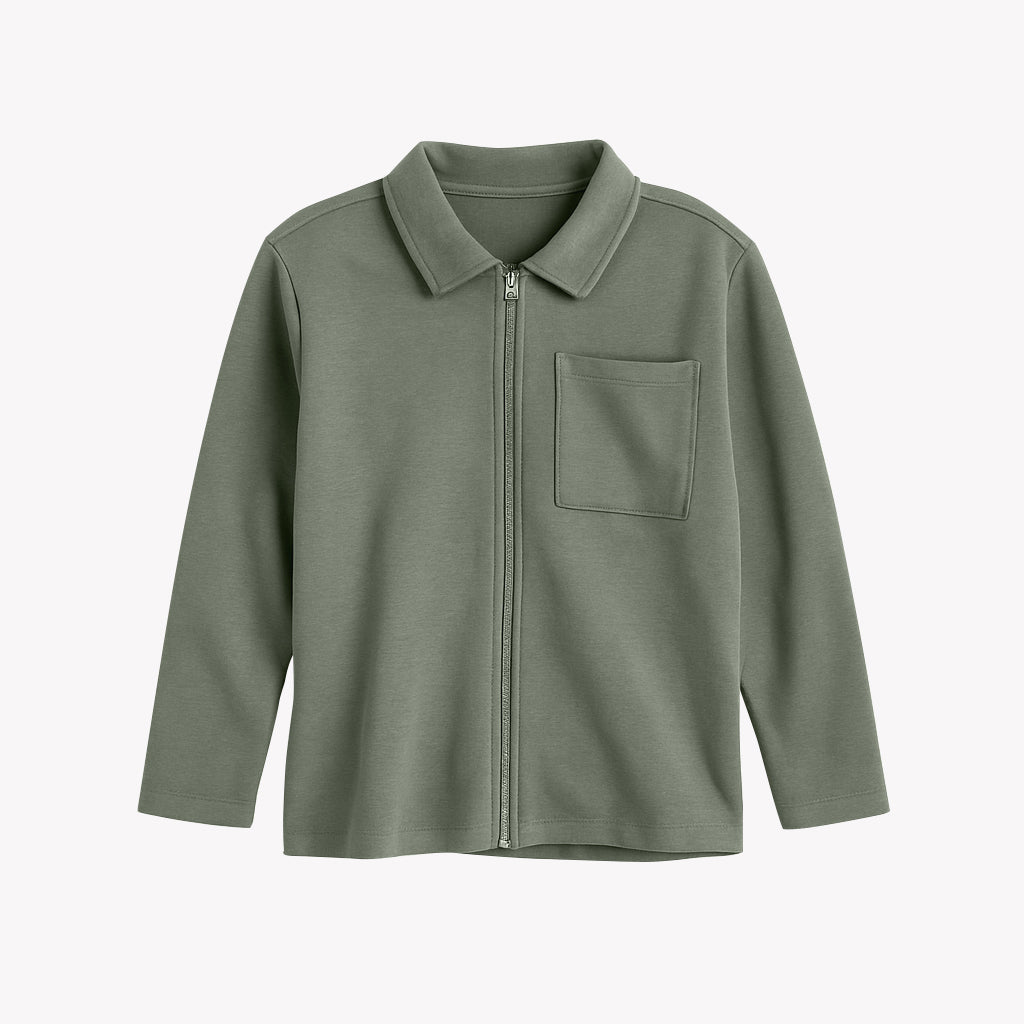 Boys’ Utility Jacket & Jogger Set – Lt Olive