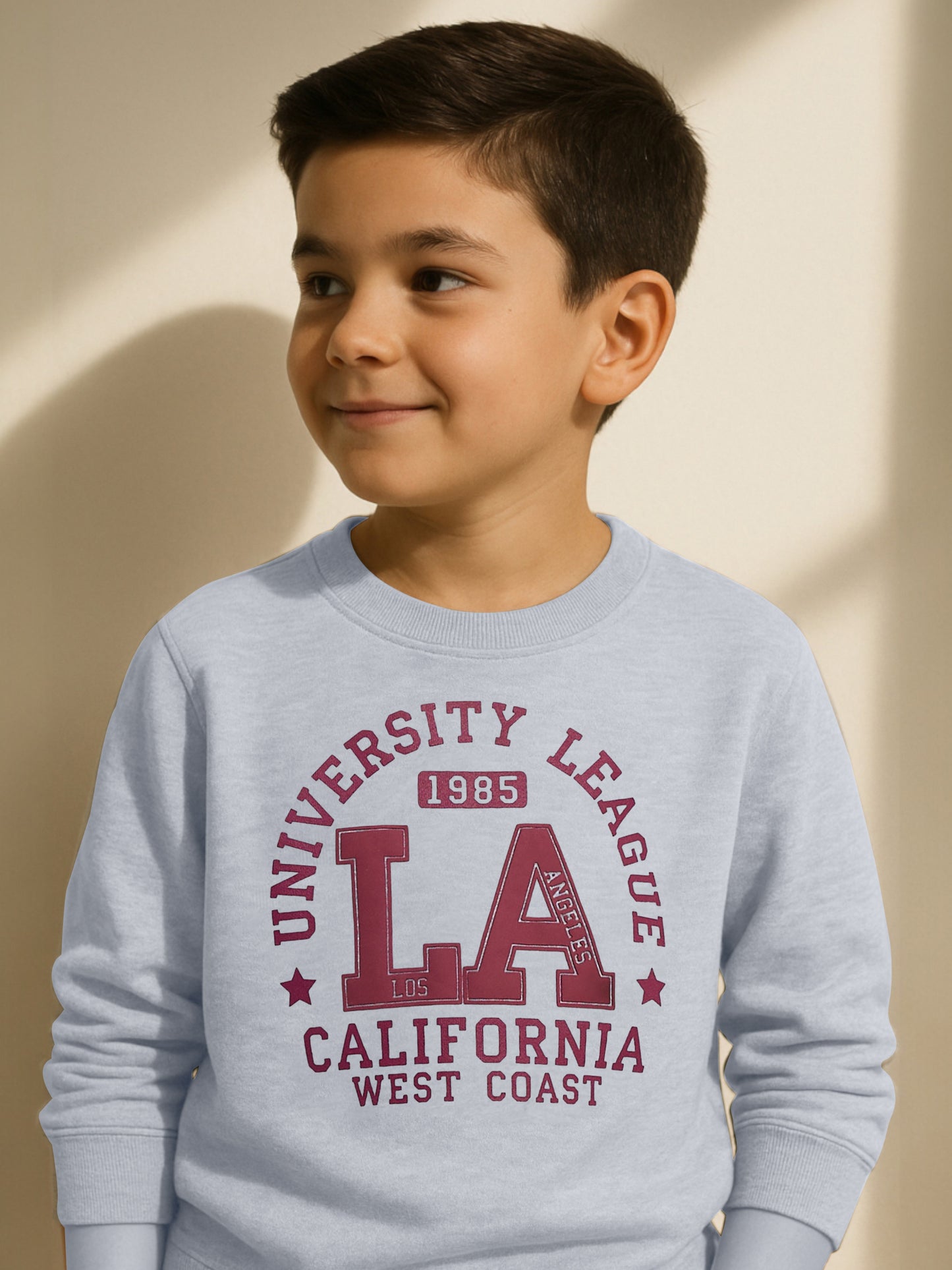 Boys TEXAS 98 Zip-Neck Fleece Tracksuit - Grey and Maroon