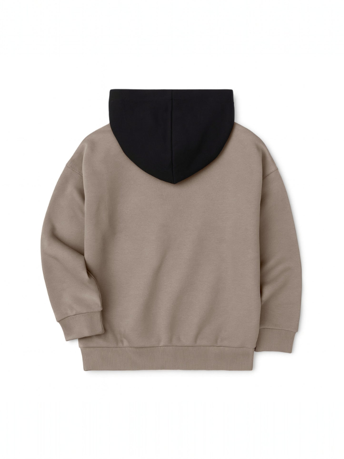 Boys Paris Patch Hoodie Fleece Tracksuit - Beige