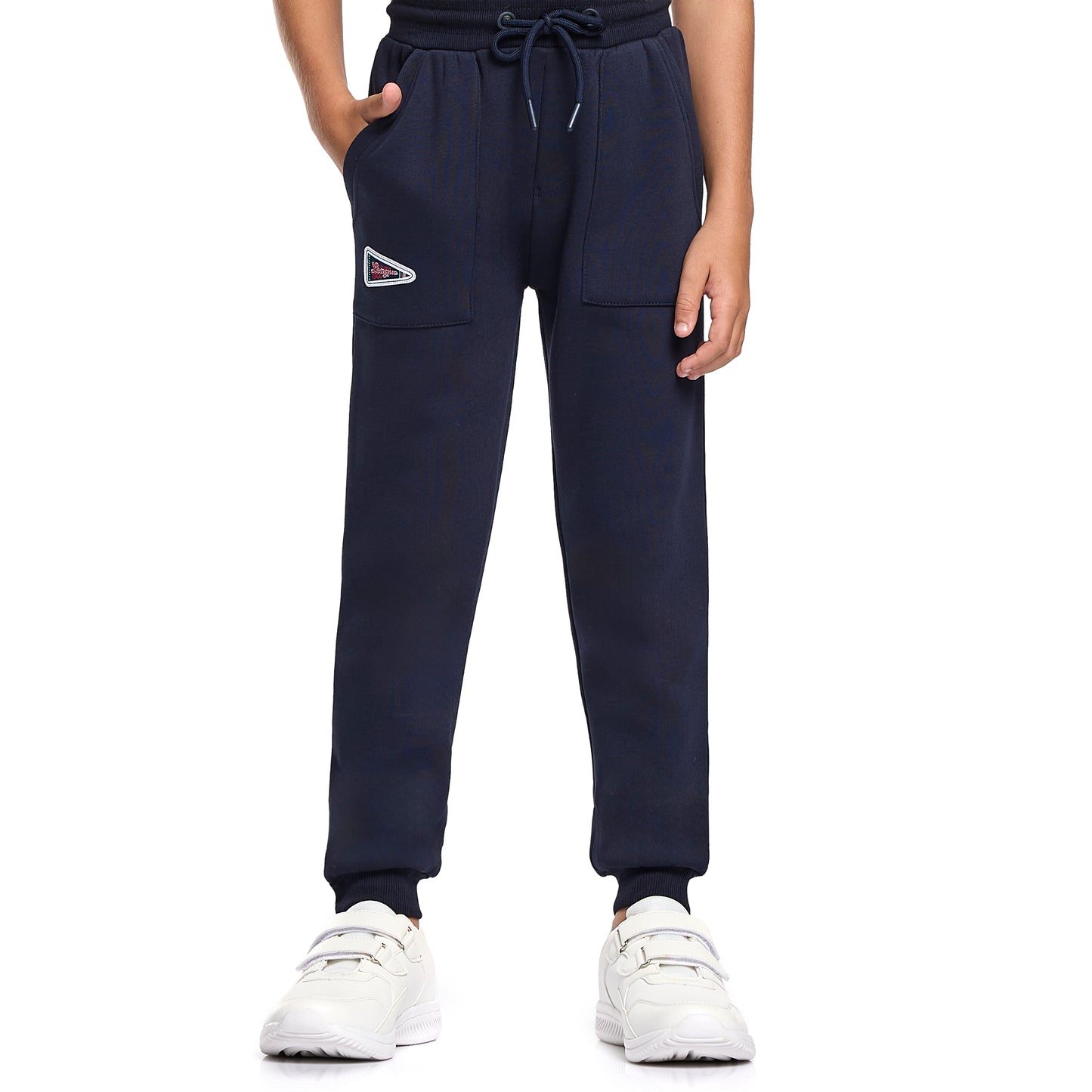 Boys' Red & Navy Winter Fleece Set – Sweatshirt & Jogger with "Make Best Choices" Print