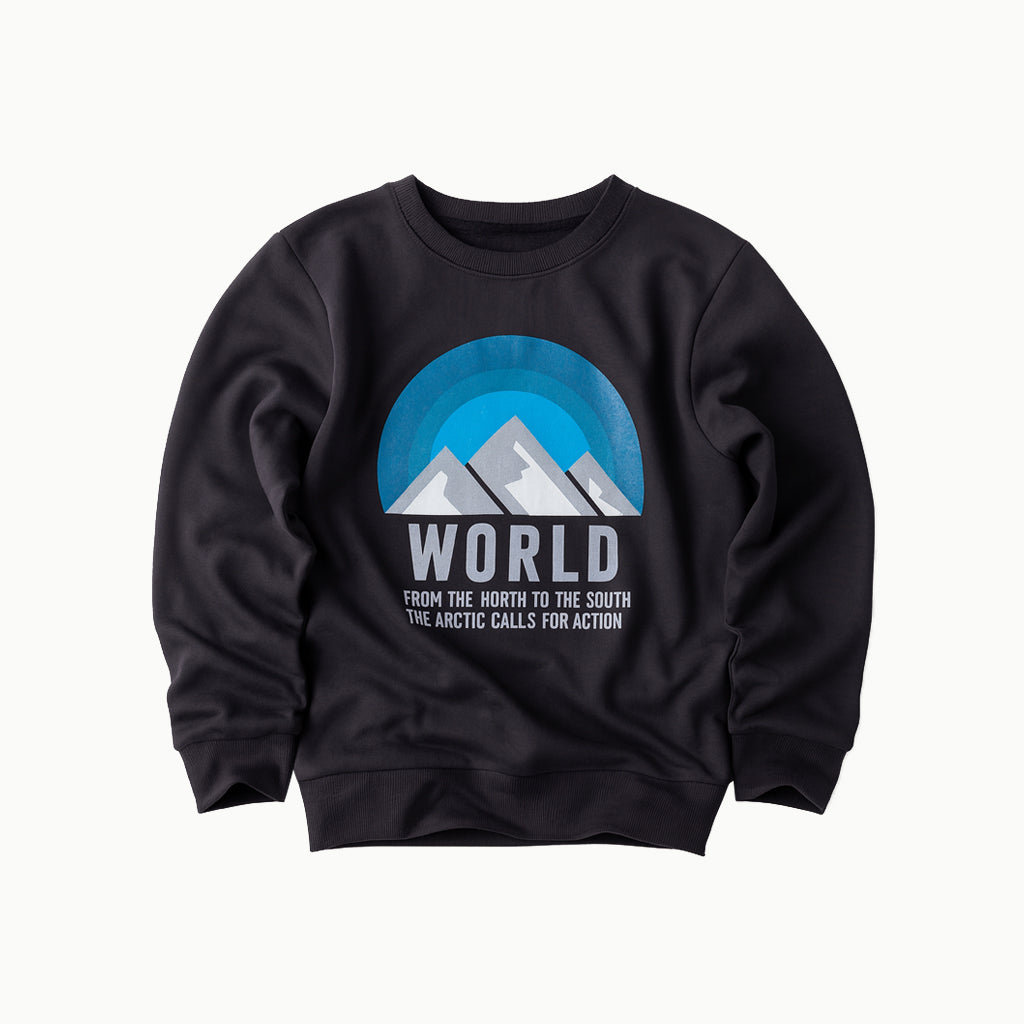 Boys’ Adventure Graphic Sweatshirt & Joggers – Charcoal Grey Fleece Set