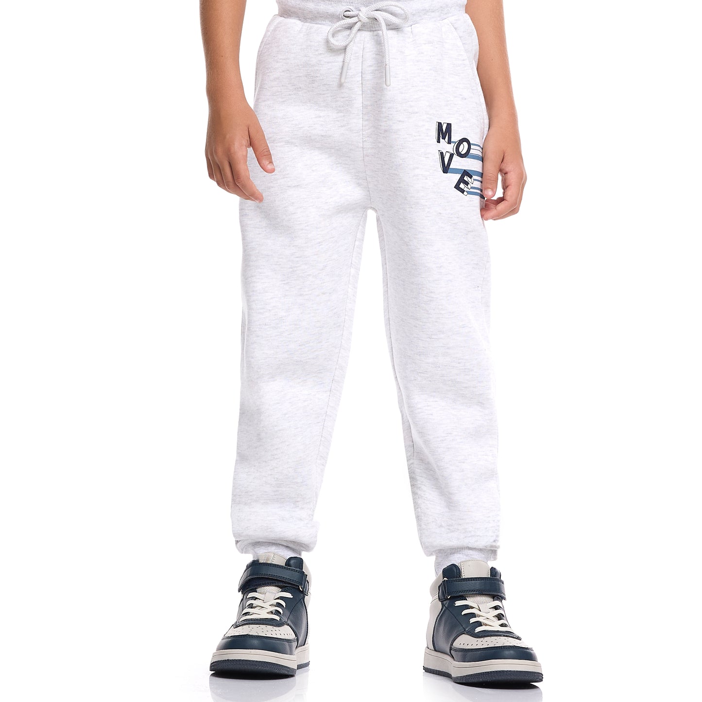 Boys’ MOVE Tracksuit – Grey Melange Sweatshirt & Joggers