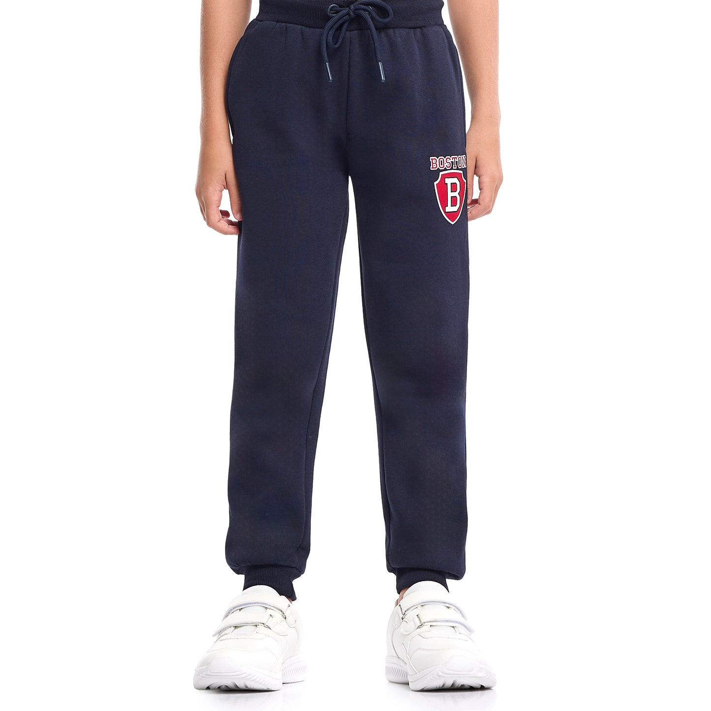 Boys’ 2-Piece Zipper Jacket & Jogger Set – Warm Fleece Outfit with Collar & Side Pockets