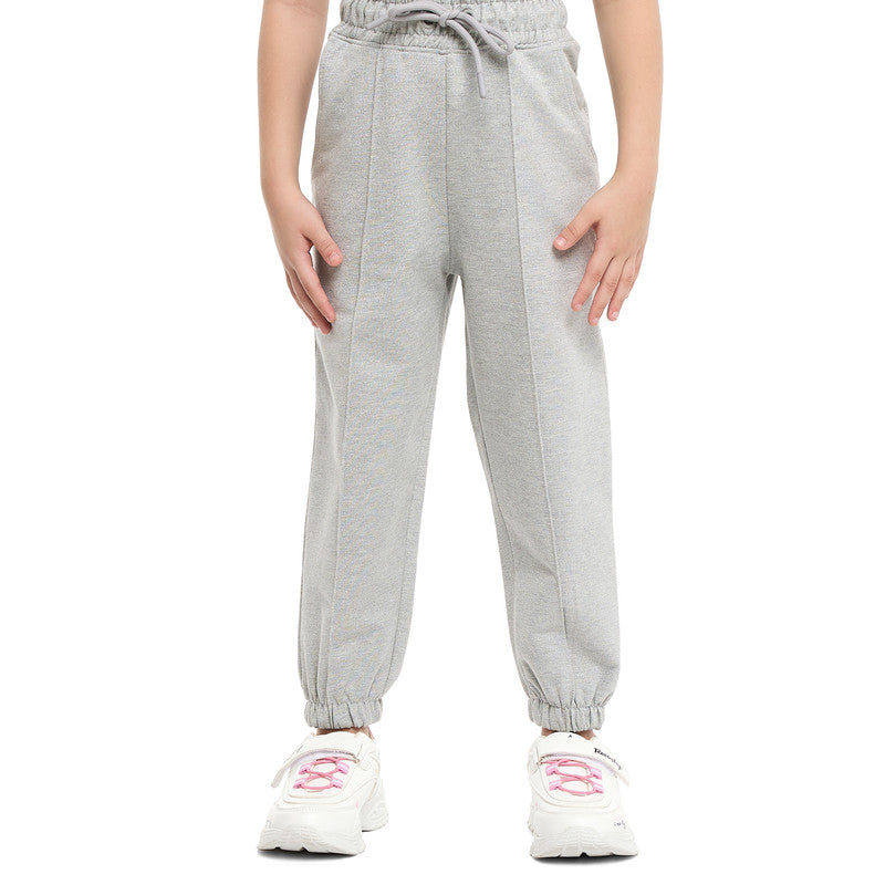 Girls Très Chic Reversible Sequin Fleece Set – Light Grey 2-Piece Outfit