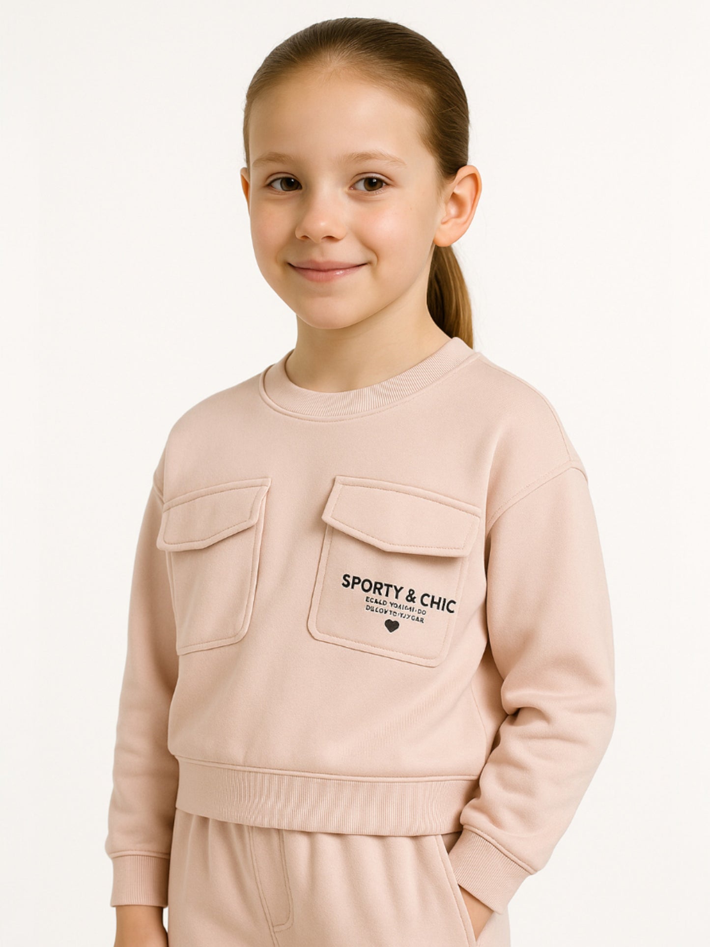 Girls Cargo Pocket 2-Piece Set