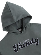 Œkeep It Trendy” Graphic Hoodie For Ladies “ Teal Blue | 100% Cotton Fleece |