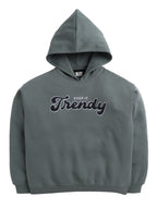 Œkeep It Trendy” Graphic Hoodie For Ladies “ Teal Blue | 100% Cotton Fleece |