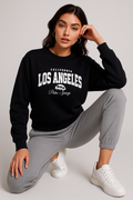 Ladies’ Œlos Angeles” Graphic Pullover “ 100% Cotton Fleece