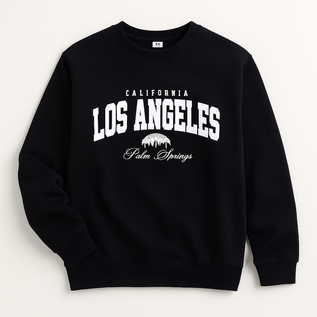 Ladies’ Œlos Angeles” Graphic Pullover “ 100% Cotton Fleece