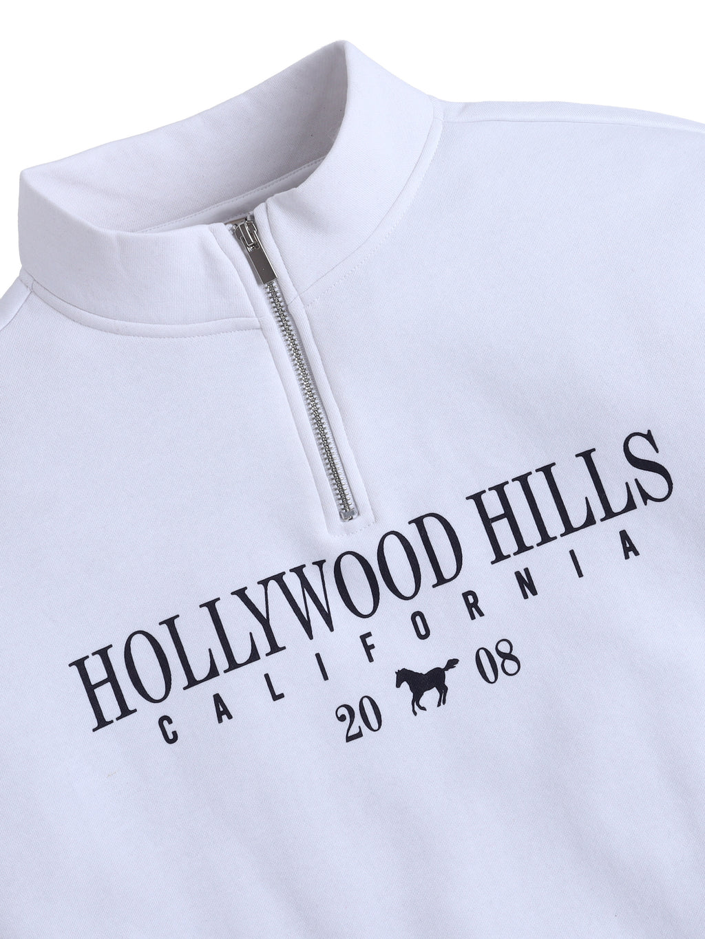 Half-Zip Pullover “ Œhollywood Hills California” | 100% Cotton Fleece, 280 Gsm