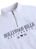 Half-Zip Pullover “ Œhollywood Hills California” | 100% Cotton Fleece, 280 Gsm
