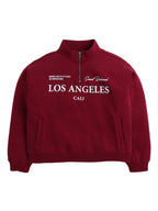Œlos Angeles Cali” Half-Zip Sweatshirt “ 100% Cotton Fleece Pullover | 280 Gsm