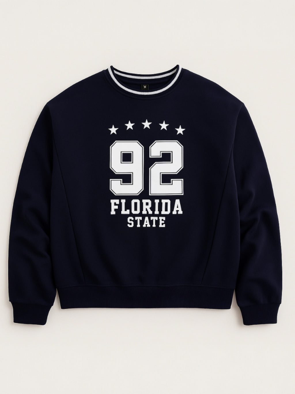 Œflorida State 92� Contrast Rib Pullover Sweatshirt “ 100% Cotton Fleece