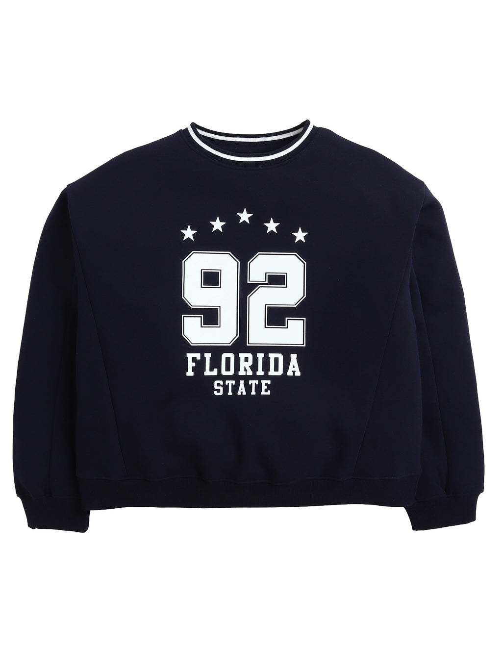 Œflorida State 92� Contrast Rib Pullover Sweatshirt “ 100% Cotton Fleece
