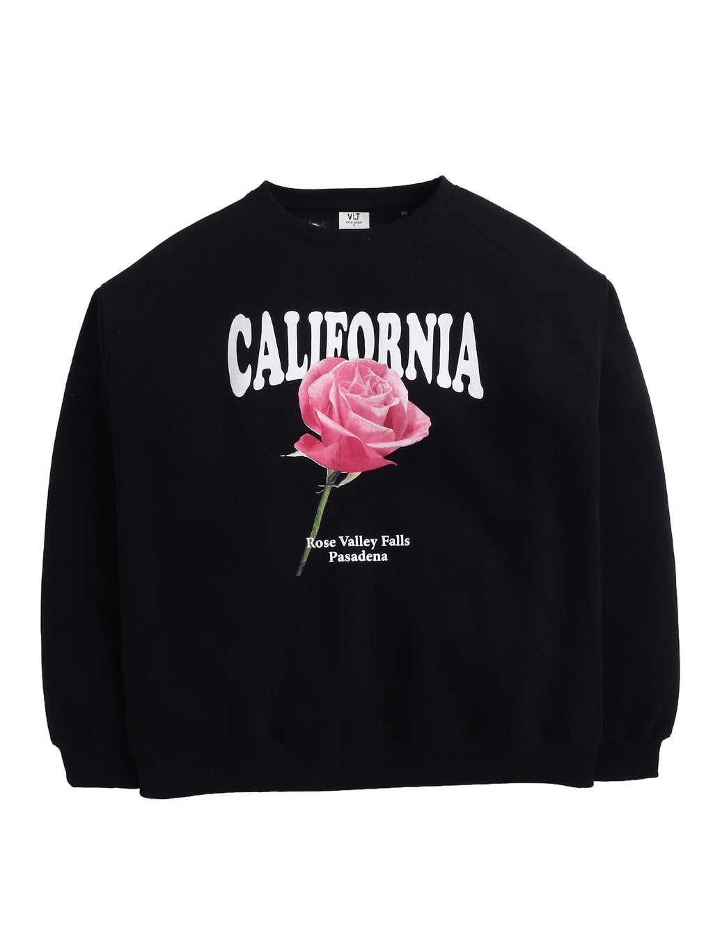 California Rose Graphic Sweatshirt “ 100% Cotton Fleece | Photographic Puff Print