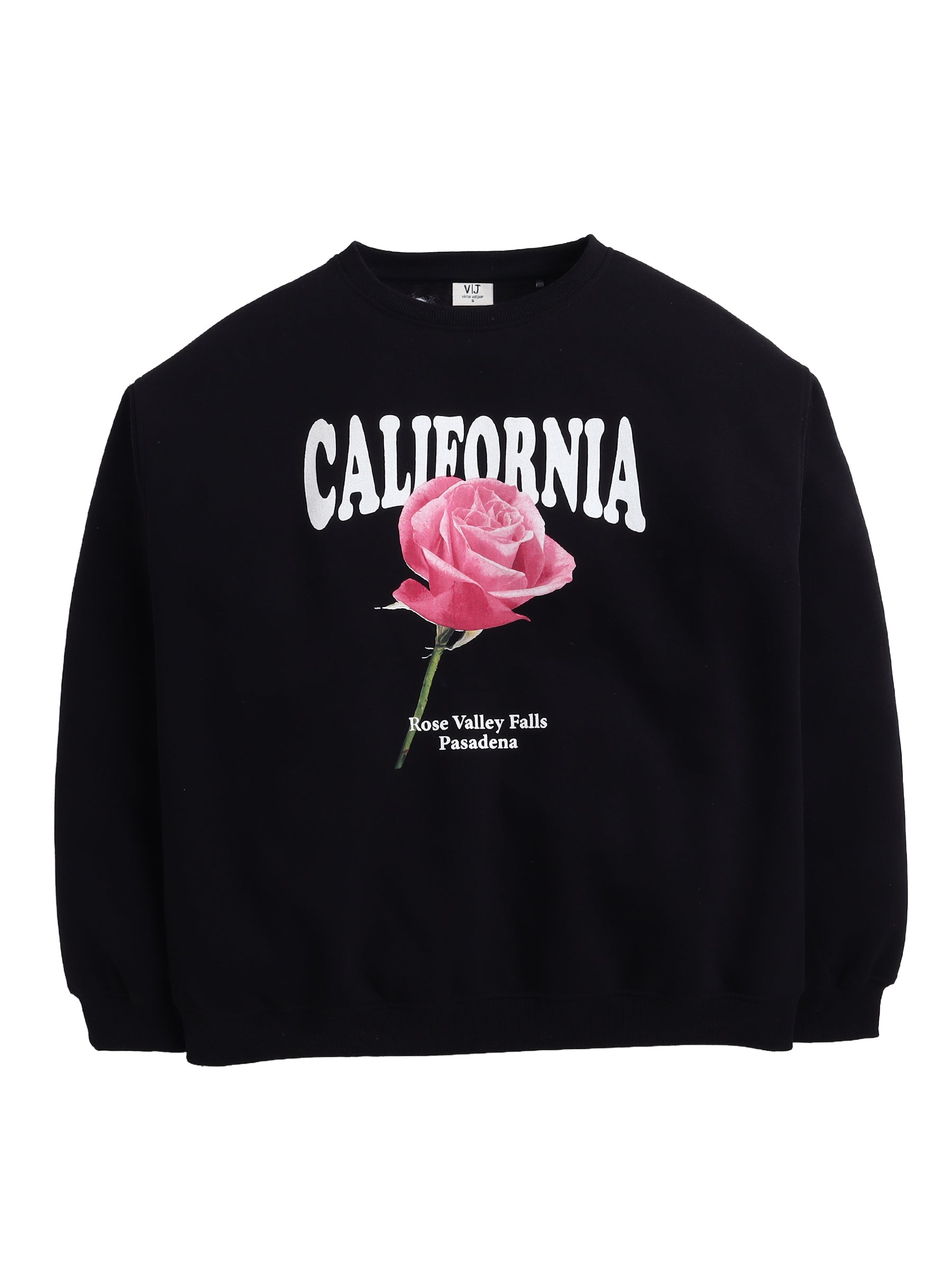 California Rose Graphic Sweatshirt “ 100% Cotton Fleece | Photographic Puff Print