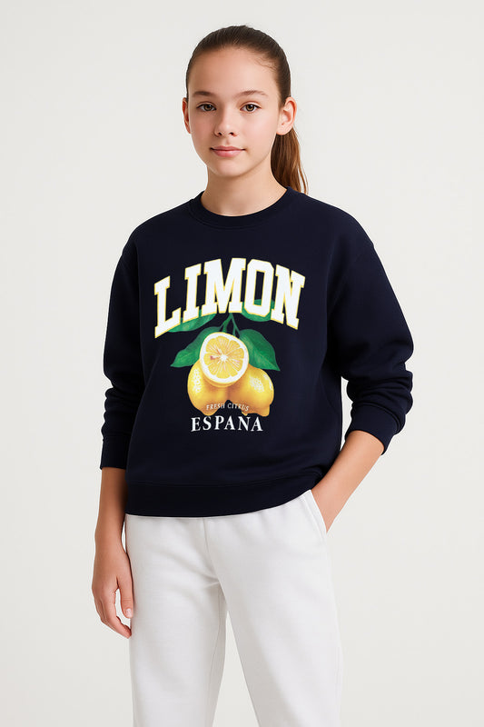 LIMON España Graphic Sweatshirt – 100% Cotton Fleece | Puff Print