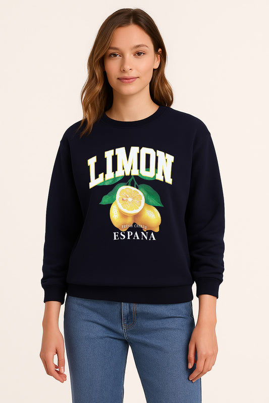 LIMON España Graphic Sweatshirt – 100% Cotton Fleece | Puff Print