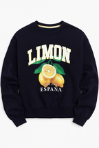Limon Espaã±A Graphic Sweatshirt “ 100% Cotton Fleece | Puff Print