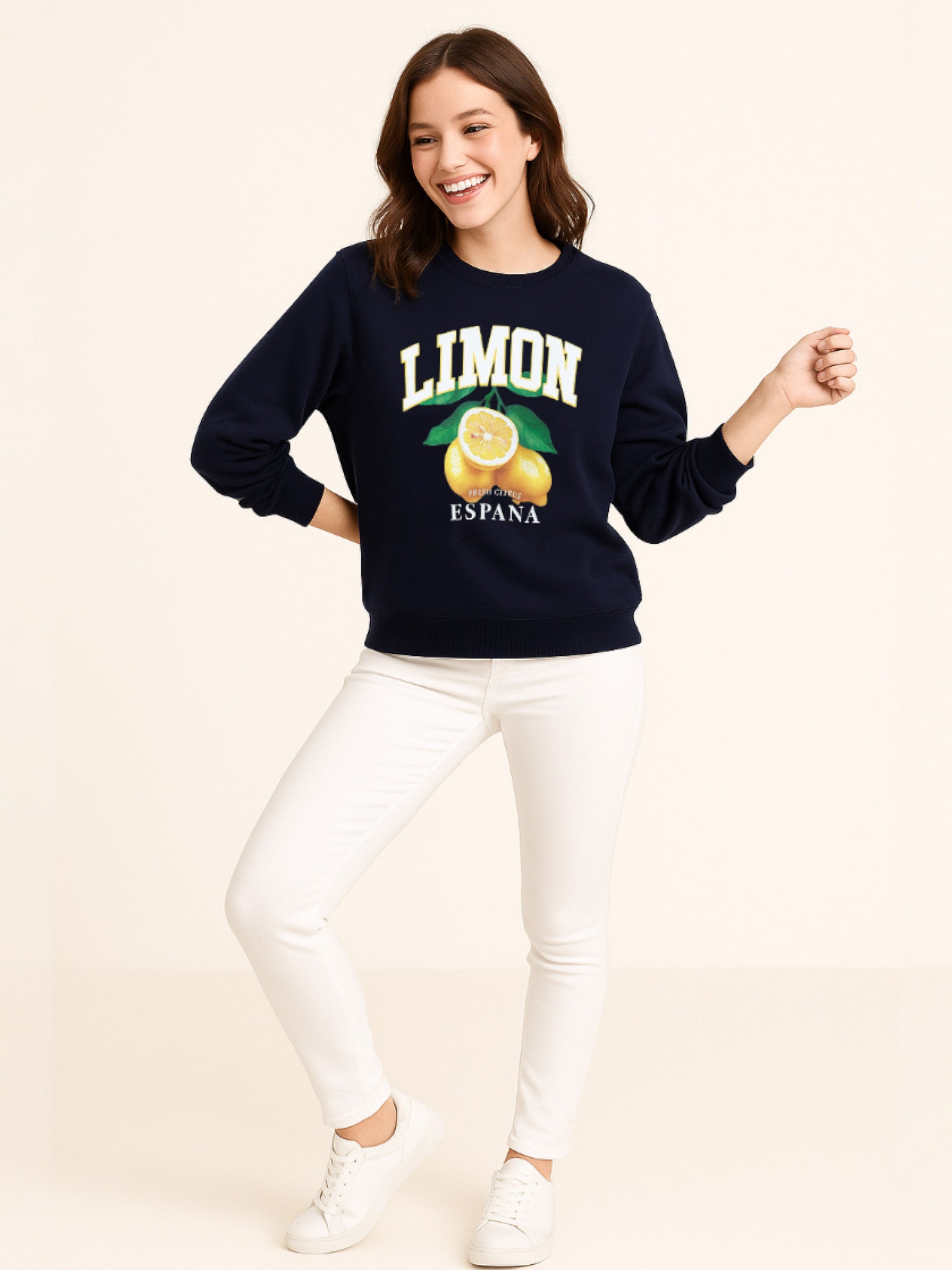 Limon Espaã±A Graphic Sweatshirt “ 100% Cotton Fleece | Puff Print