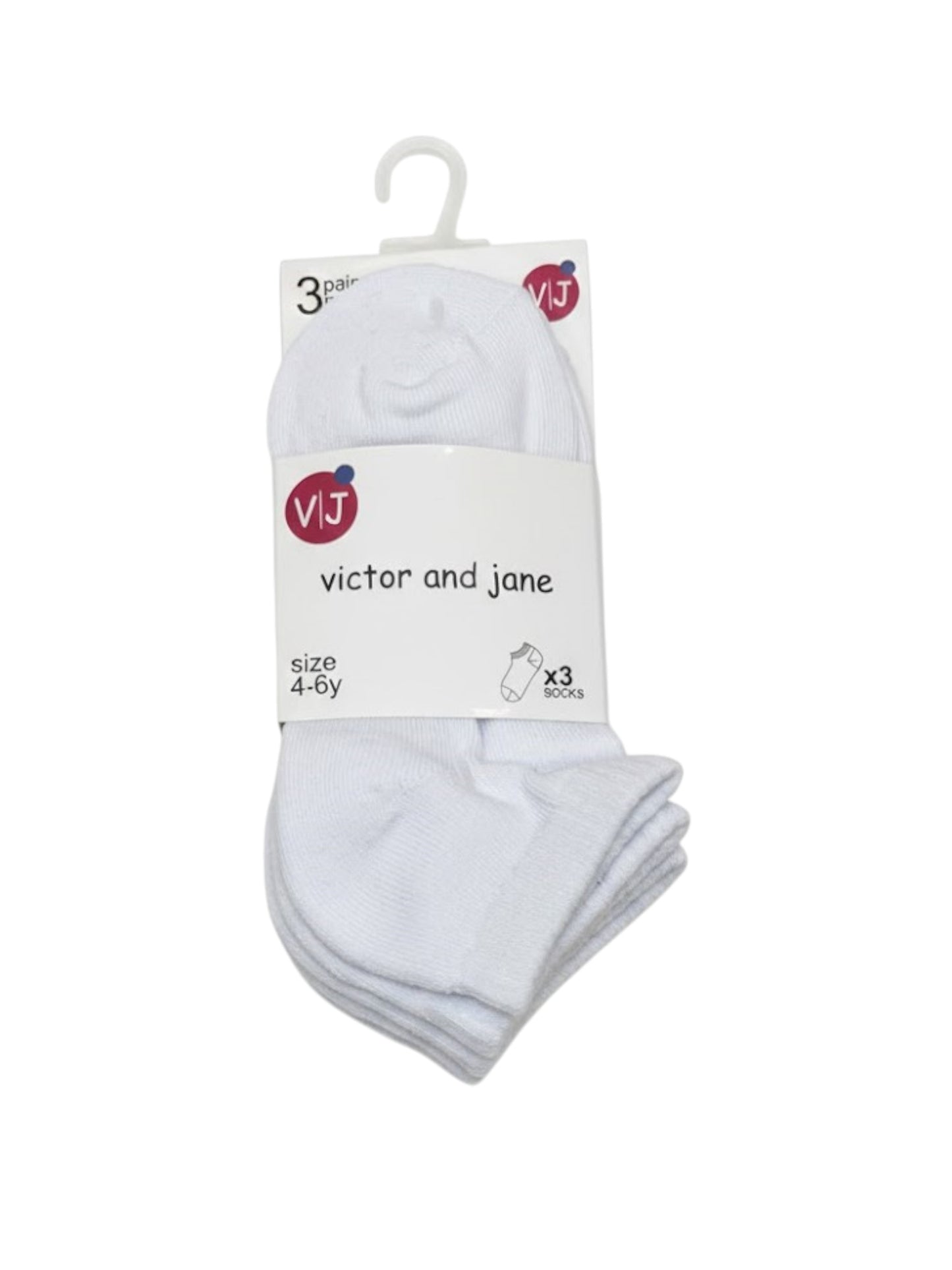 White Cushioned Footbed Sports Trainers Socks 3 Pairs