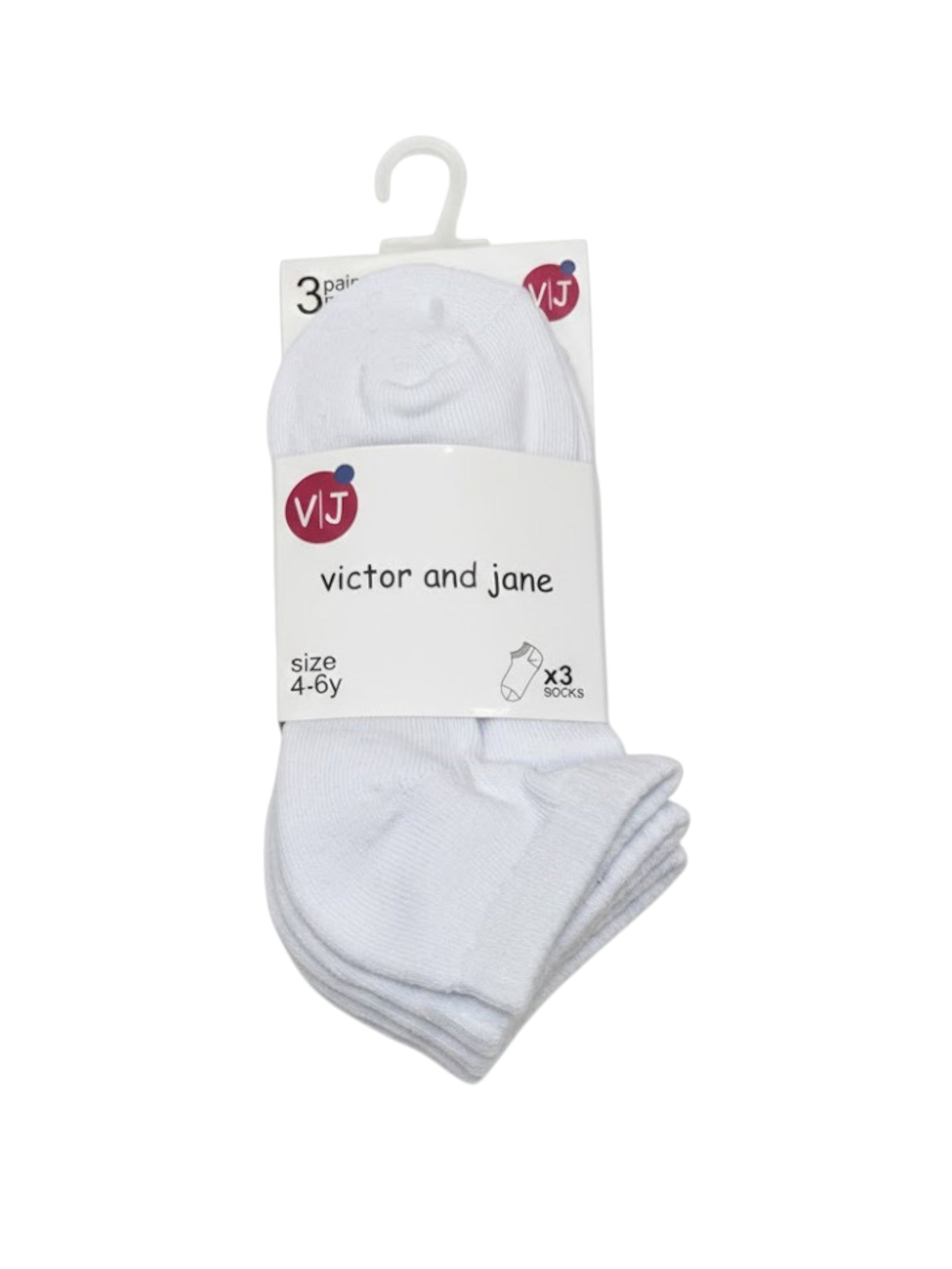 White Cushioned Footbed Sports Trainers Socks 3 Pairs