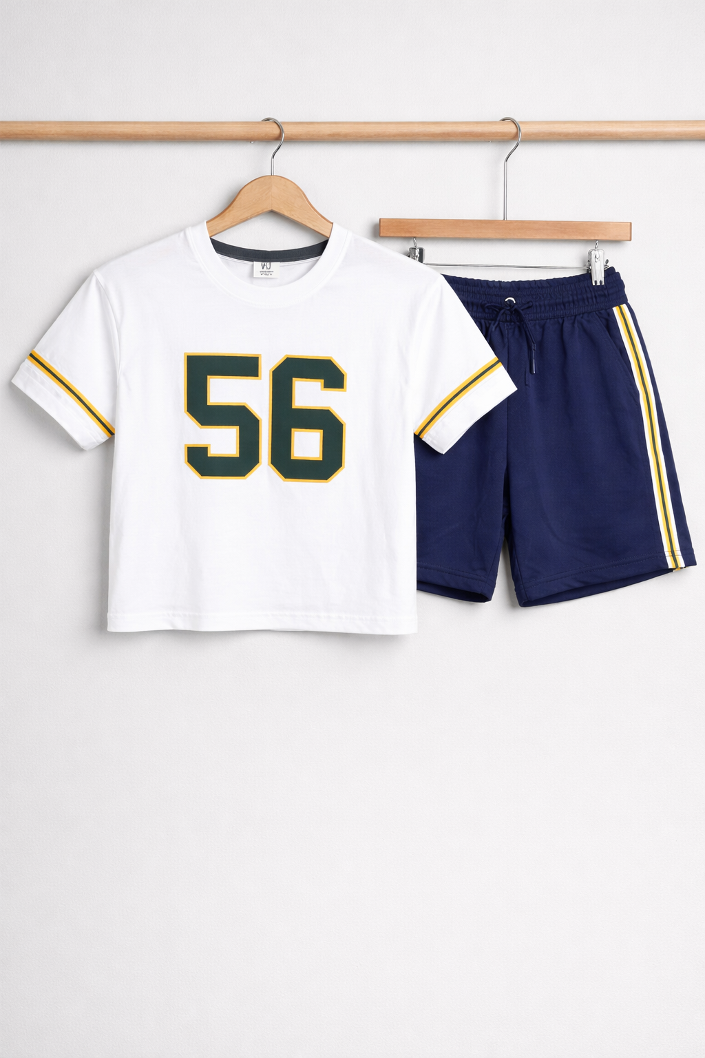 Boys California 56 Jersey T-Shirt & Navy Shorts Set