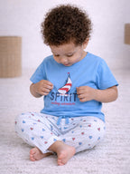 Infant Boys Œspirit” Print Cotton Pajama Set “ T-Shirt & Pajama Pants Nightwear