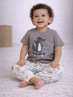 Infant Boys Animal Character Print Cotton Pajama Set “ T-Shirt & Pajama Pants Nightwear