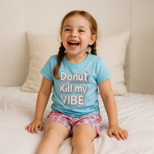 Victor and Jane - Printed T-shirt and Shorts Pyjama Set