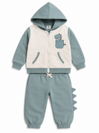 Baby Boys Dinosaur Full Zip Hoodie & Jogger Pants Set