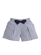 Girls’ T-Shirt & Woven Striped Shorts Set