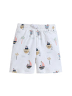 Infant Boys Œwater Adventure” Print Cotton Pajama Set “ T-Shirt & Shorts Nightwear