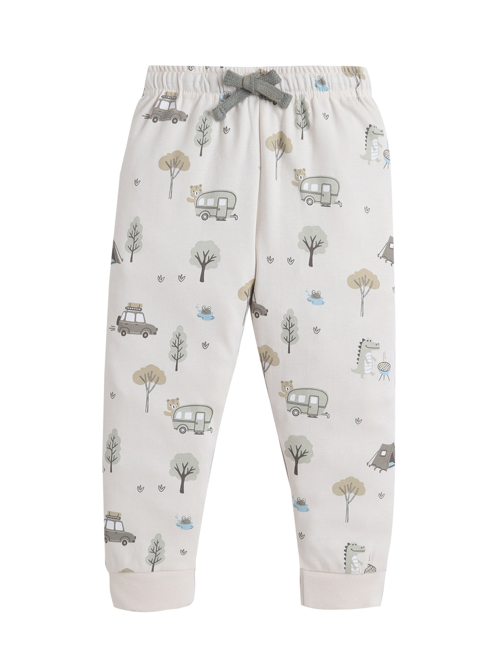 Infant Boys Animal Character Print Cotton Pajama Set “ T-Shirt & Pajama Pants Nightwear