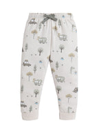Infant Boys Animal Character Print Cotton Pajama Set “ T-Shirt & Pajama Pants Nightwear