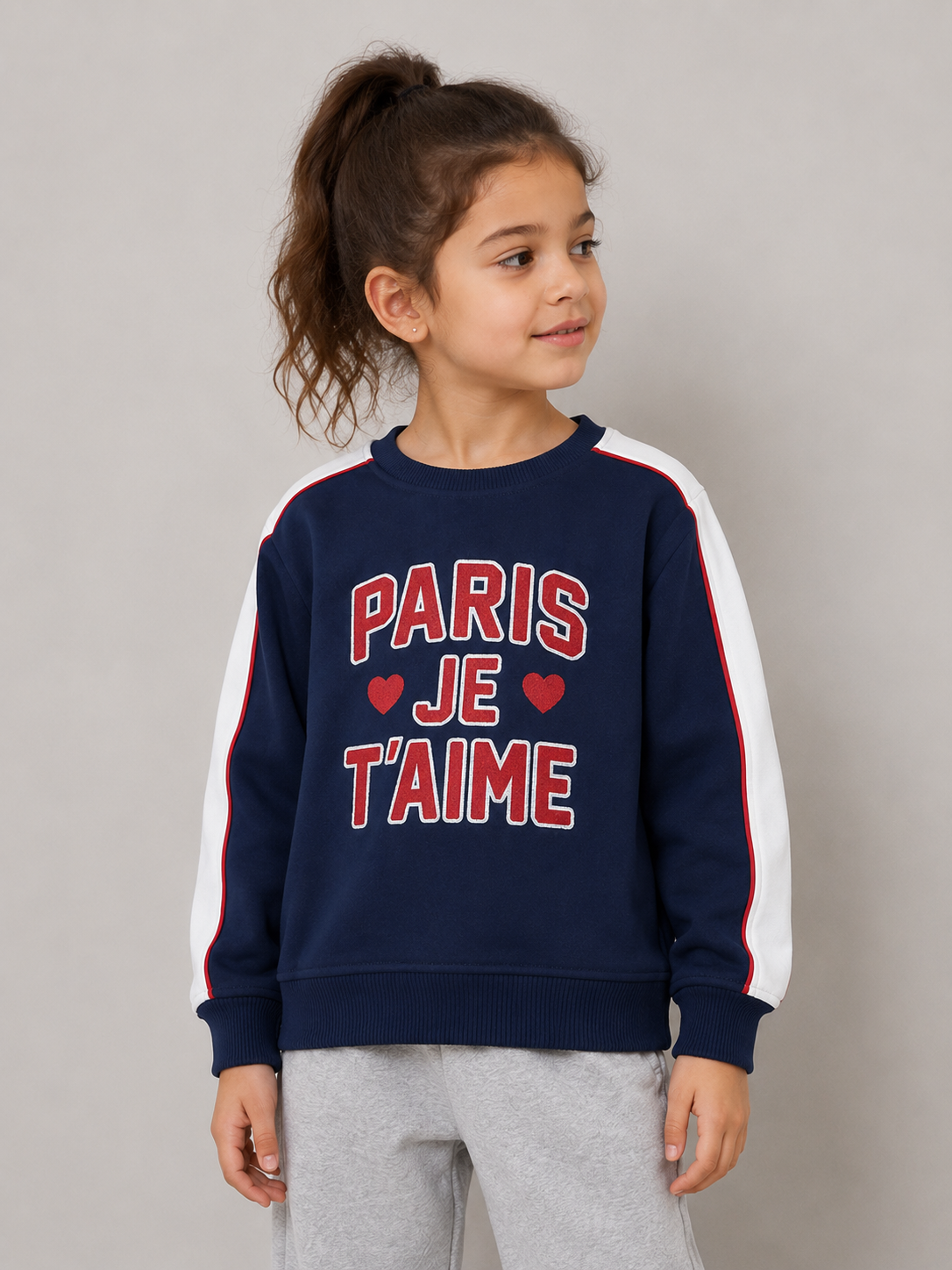 Girls Paris Graphic Pullover Top