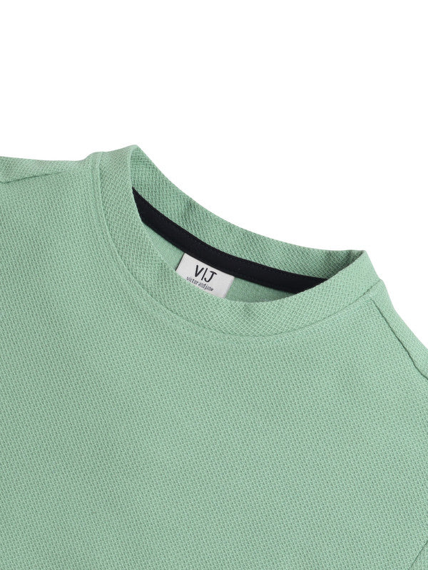 Junior Boys Cotton Tee - Mint Green