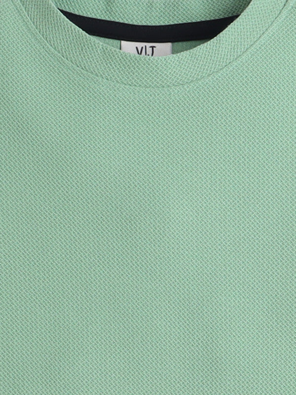 Junior Boys Cotton Tee - Mint Green