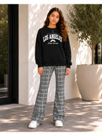 Girls Pants Checkered