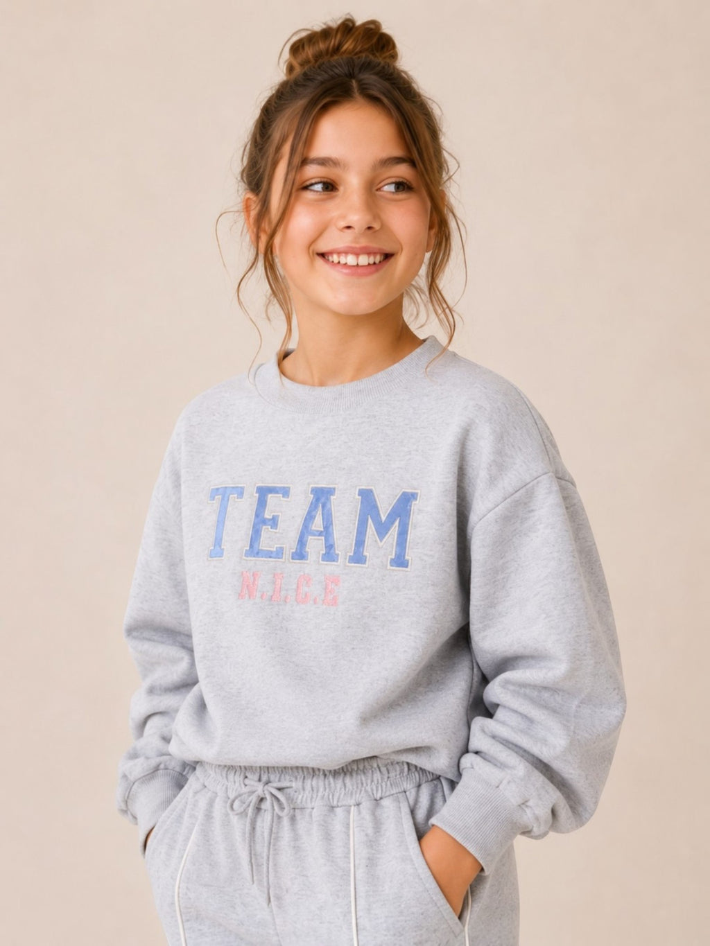 Girls 2Pc Sweatshirt Jogger Set